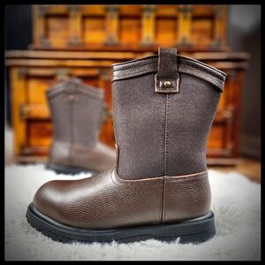 Herman Survivors Bay ll Steel Toe Leather Work Boots Size 8